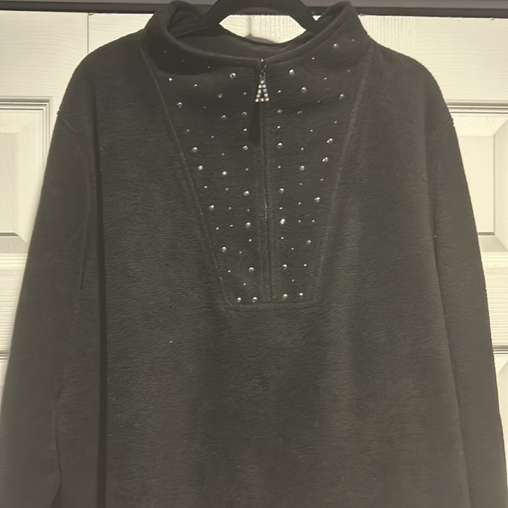 Qvc Quacker Factory Fleece Pullover 2x - image 3